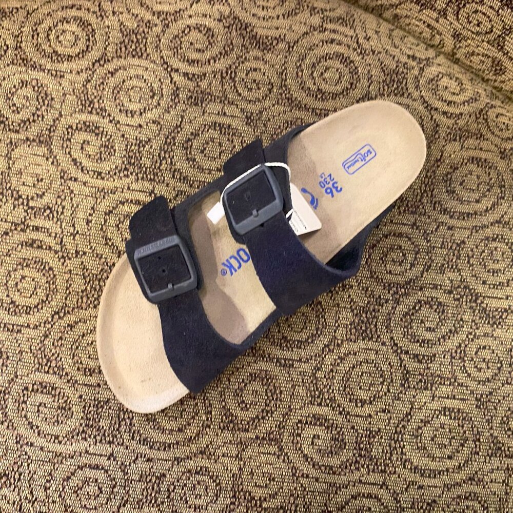 Birkenstock - Arizona Suede Leather Midnight - Multiple Sizes (NEW W/ TAGS) - Picture 2 of 2